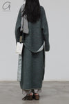 MUTEDANCE long wool jacket MD23FW02 blue gray PM96